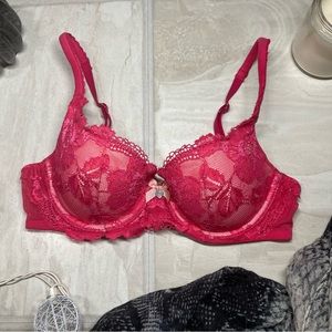 Pink red bra 32C used